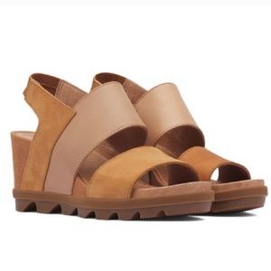 Sorel Joanie II Slingback Wedge Sandal Camel